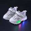 New Girl Sneakers Fashion Comfort Child Shoes Anti Slip Soft LED Lights Boy Shoes Trendy Spring Girl Shoe Simple Casual Shoe