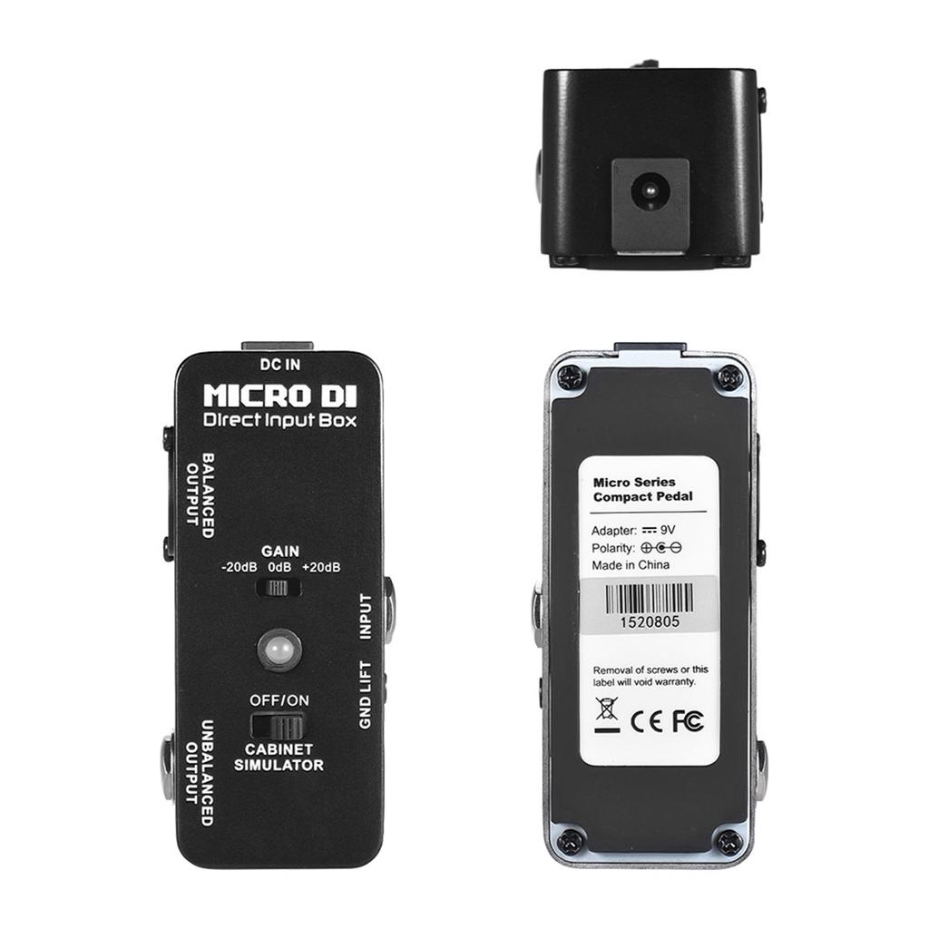 MOOER MICRO DI Cabinet Simulator DI Box Direct Input Box Pedal Full Metal Shell
