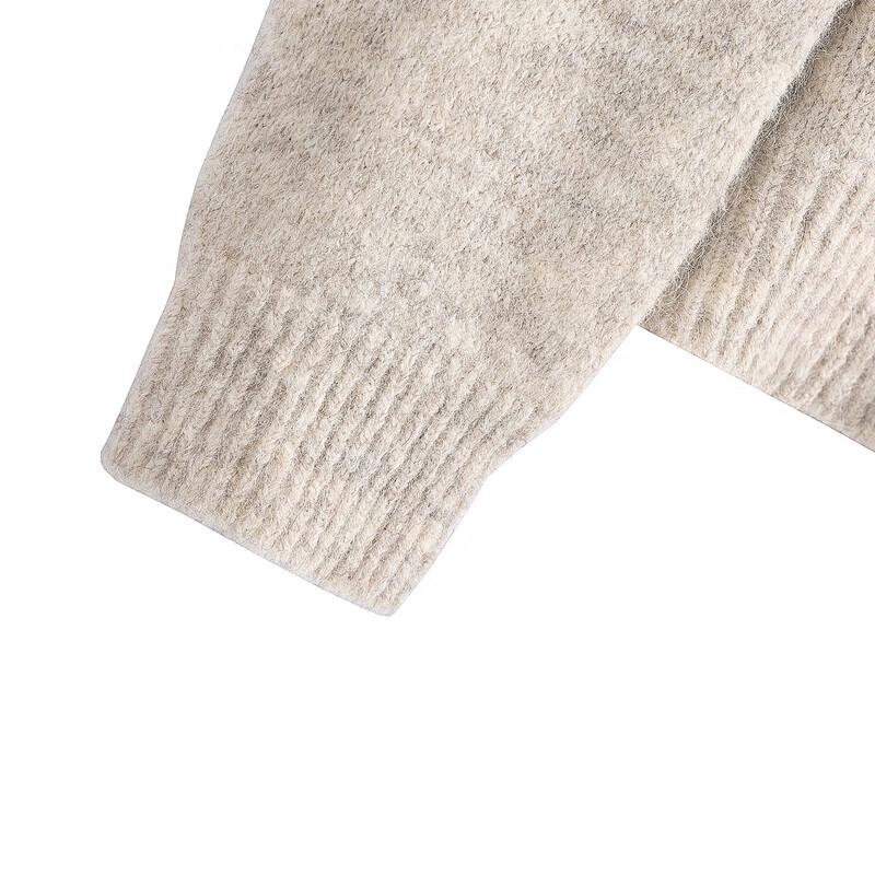 Women's Hooded Loose Fit Knit Top