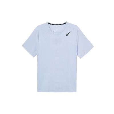 Comfortable Versatile Fashionable Solid Color T-Shirt Men Tops Blue HJ3378-057