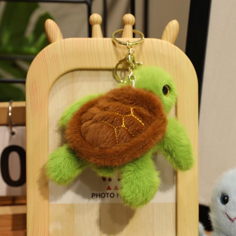 Cartoon Octopus, Shark, Sea Turtle, Marine Animal Pendant, Doll, Plush Toy Bag, Keychain Hanging Decoration