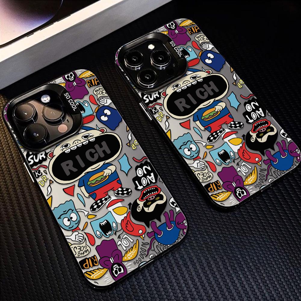 Painted Phone Case for iPhone 11 14 15 16 iPhone 17 11 12 13 for 17 14 15 16 Pro14 15 16 Pro Max for Samsung S25 Ultra S24 S25 A36 A56 A16 Hard Cover