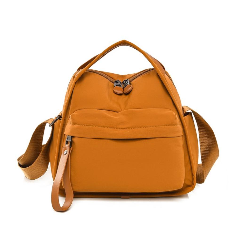 Shoulder Bag Women Nylon Multi Pocket Adjustable Strap for Daily Office