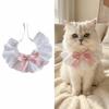Cute Bowknot Cat Neckerchief Adjustable Soft Pet Bib Decorative Cat Scarf Daily Wear