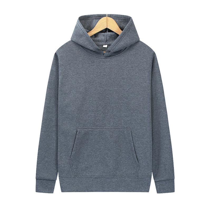 Men's Women's Solid Color Hoodies Casual Loose Fleece Autumn Winter Sportswear Hip-hop Pullover Top 20 Colors