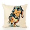 Pet Cute Dog Pillow Case Throw Pillow Cover Sofa Cushion Cover Home Office Decor