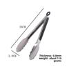 Thickened Stainless Steel Food Tongs, Heat Resistant BBQ Grill Clips, Kitchen Barbecue Sausage Serving Cooking Tools