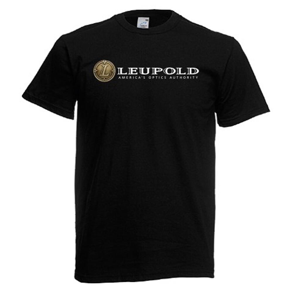 Leupold Guns Firearms Logo Mens Black T-Shirt S