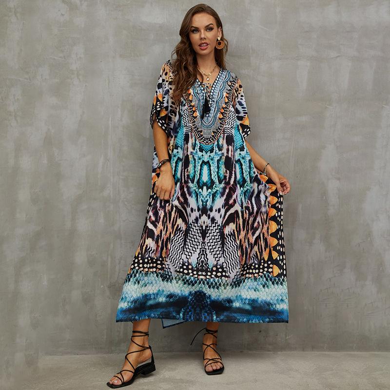 European-American Beach Cover-Up Dress: Available In 29 Colors