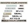 3D ABS Krom Svart Logotyp BYD Emblem Bokstäver Klistermärke Bilens Baklucka Märke För BYD SEAL QIN HAN SONG Plus ATTO3 SEAL U Tillbehör