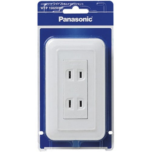 Panasonic Cosmo Wide Embedded Double Outlet WTP1502WKP [Genuine Package Product]