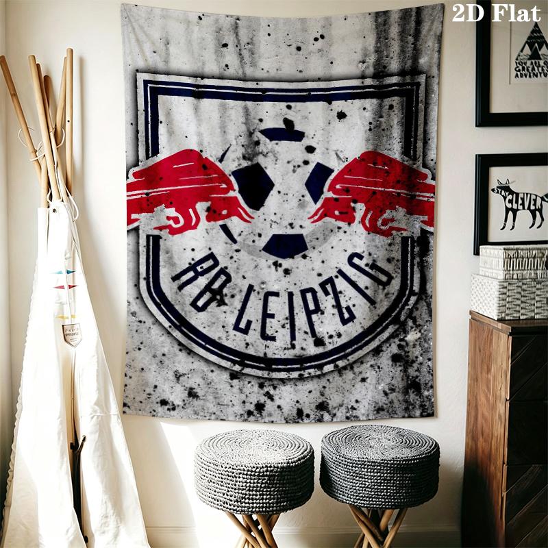 RB Leipzig Wall Tapestry Aesthetic Wall Hanging Printed Fabric Blanket Decorative Tapestries for Bedroom Living Room Home Decor