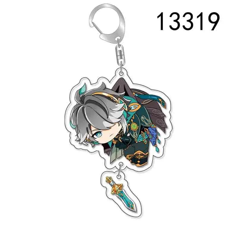 Hot Game Xiao Collei Tighnari Dori Nahida Keychain  Anime Accessories Key Chain Backpack Pendant Prop Fans Gift