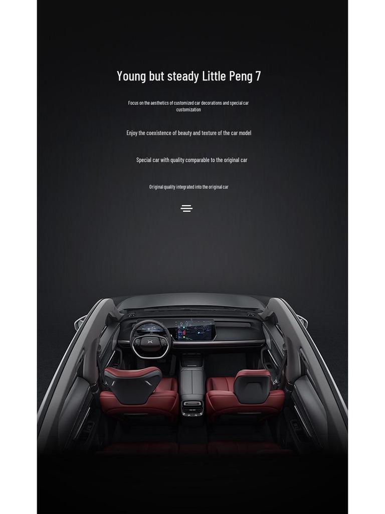 Xiaopeng P7 Five-Seater Full Coverage Leather Seat Cushion, Wear-Resistant and Suitable for All Seasons