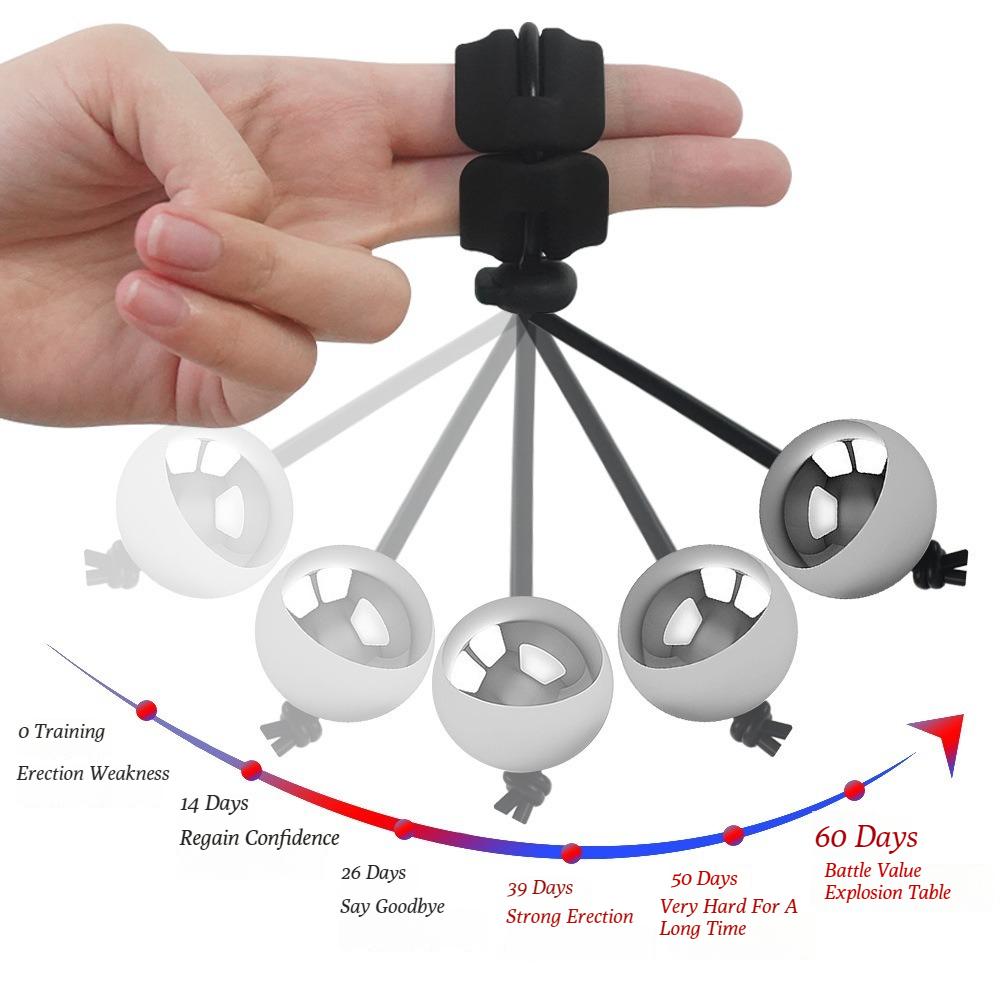 Sex Toys Metal Penis Trainers with Adjustable Cock Ring Heavy Weight Penis Trainer Device For Adult Toys Men Cock Rings
