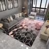 Nordic Simple Style Living Room Large Carpet Home Bedroom Full of Geometric Style Coffee Table Mat Can Be Machine Washable