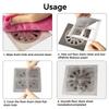 10Pcs Disposable Shower Drain Hair Catcher Mesh Shower Drain Covers Floor Sink Strainer Filter Hair Stopper For Bathroom Kitchen