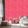 Red Animal Skin Wallpaper Coral and Pink for Living Room and Bedroom 50x1000