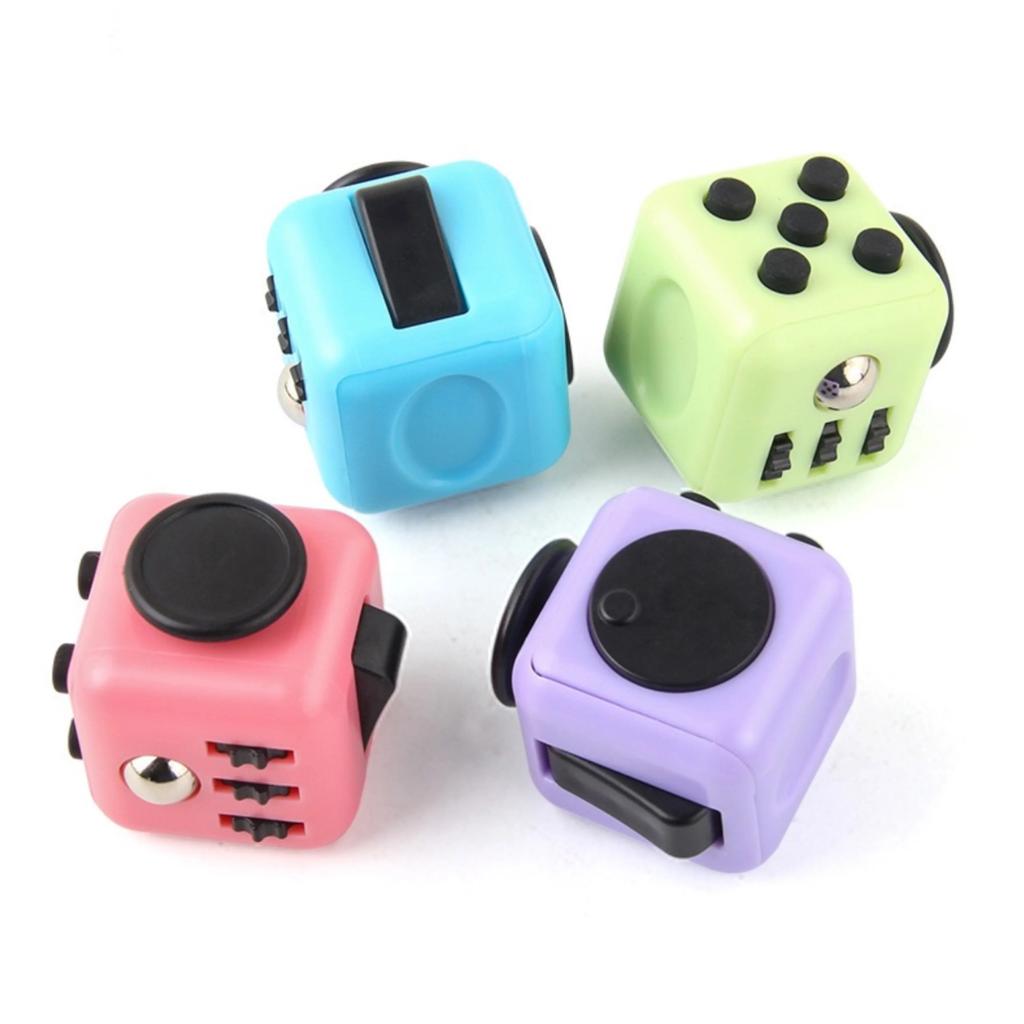 Solid Color Fidget Decompression Dice for Release Stress Autism Anxiety Relieve Adult Kids Stress Relief Anti-Stress Fidget Toys