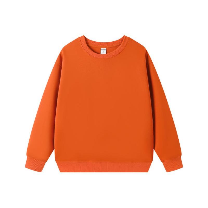 Modisches 330g Oversized Casual Herren American Streetwear Einfarbig Rundhals Sweatshirt - Herren Herbst Winter Basic Sweatshirt