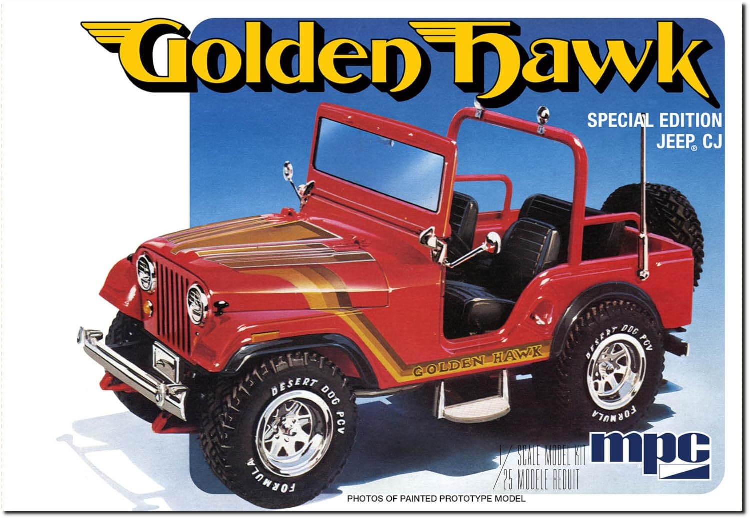 

Platz MPC 1981 AMC Jeep Golden Hawk Plastic Model Kit MPC986 1/25 CJ-5 (Car)