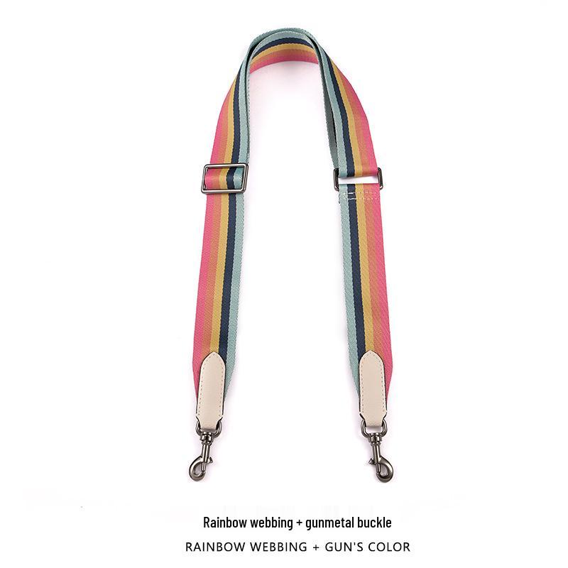 

MHS-F-36 Rainbow 3.8CM Wide Canvas Crossbody Bag Strap