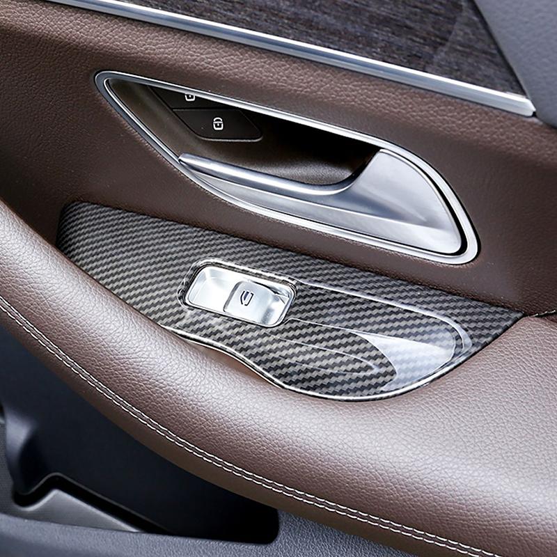 Ușă, fereastră, buton, panou, cadru, ornament, ornament, model din carbon, pentru mașină Mercedes Benz GLE W167 GLS X167 -2022