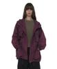 Partimento Women Lightweight Hooded Utility Jacket_Midnight Plum