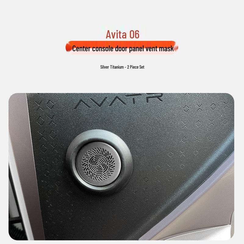 Shunyi Stainless Steel Air Outlet & Door Sticker for Avatr 06 Interior Protection