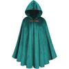 Medieval Suede Cape Halloween Retro Battle Cloak Role-Playing Cosplay Costume Suede Cape
