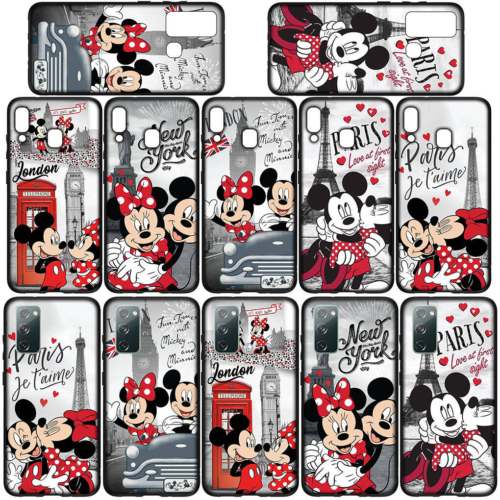 Phone Case for iPhone 17 16 15 Plus Huawei P30 P20 Lite Redmi Note 14 12 11 13 Pro Max OPPO A60 A80 A40 A18 A38 A54 Lovely Mickey Mouse Minnie Cover