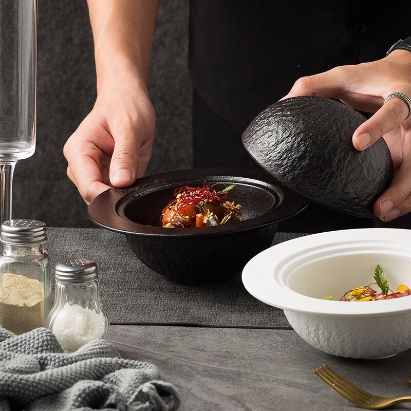 Starry Light Spherical Ceramic Serving Bowl