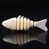 10cm Lure Bait Plastic Hard Bait 7 Multi Section Beige Lure False Bait
