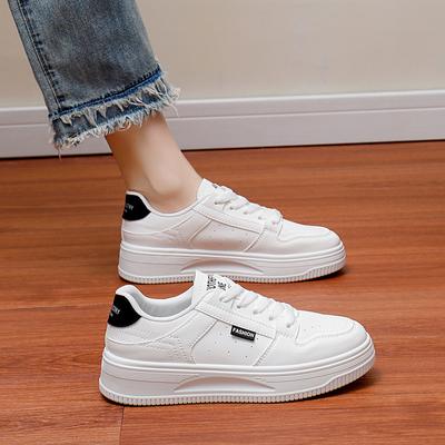 Women's Casual Chunky Platform Sneakers Lace-Up Comfortable Walking Shoes Breathable Non-Slip Tennis Sneakers for Women Outdoor Athletic Workout Shoes