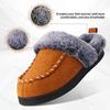 Fashion 2025 New Winter Men's Fashion Trend Retro Casual Soft Soled Plush Shoes Comfortable Warm Slip on Thick Cotton Platform Slippers