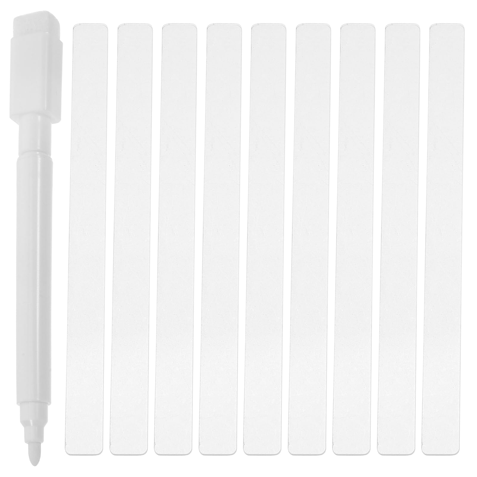 

Amosfun Садовые этикетки Бирки для растений Акриловые Вертикальные Прозрачные Коммерческое использование Письменные полоски Набор из 48 Стильных маркеров Таблички для комнат Фиксируемые в почве