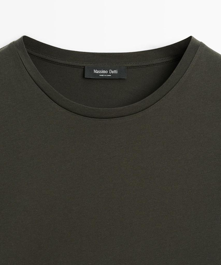 Masimodutti 100% Cotton T-Shirt Shoulder Detail