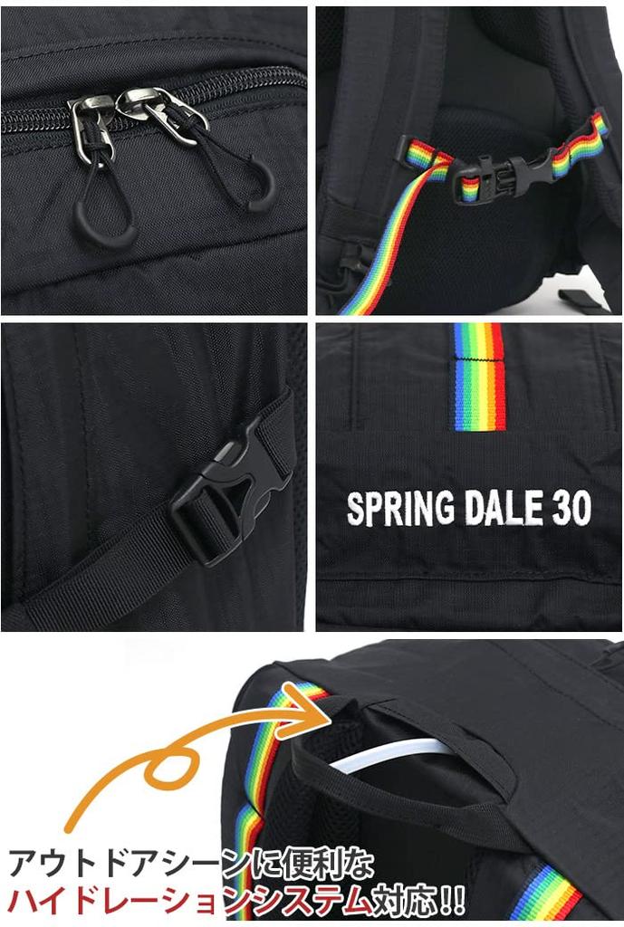 Chums Sac à dos Day Pack Spring Dale 30 Homme Noir Arc-en-ciel