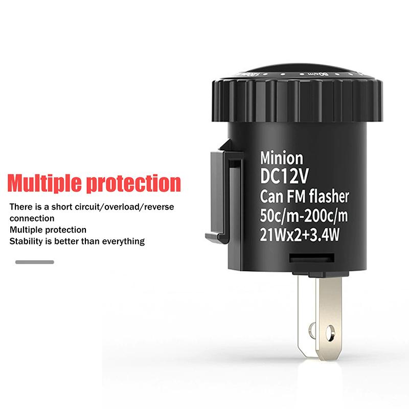 2 Pin Adjustable Led Flasher Relay Turn Signals Blinker Indicator Relays 12V Motorcycle Accessories