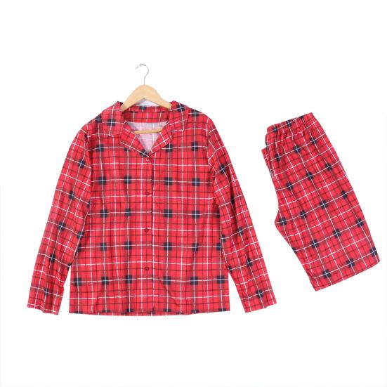 Conjunto de Pijama de Natal para Família Pijamas Combinando Estampa Festiva Camisa Calça Respirável 2