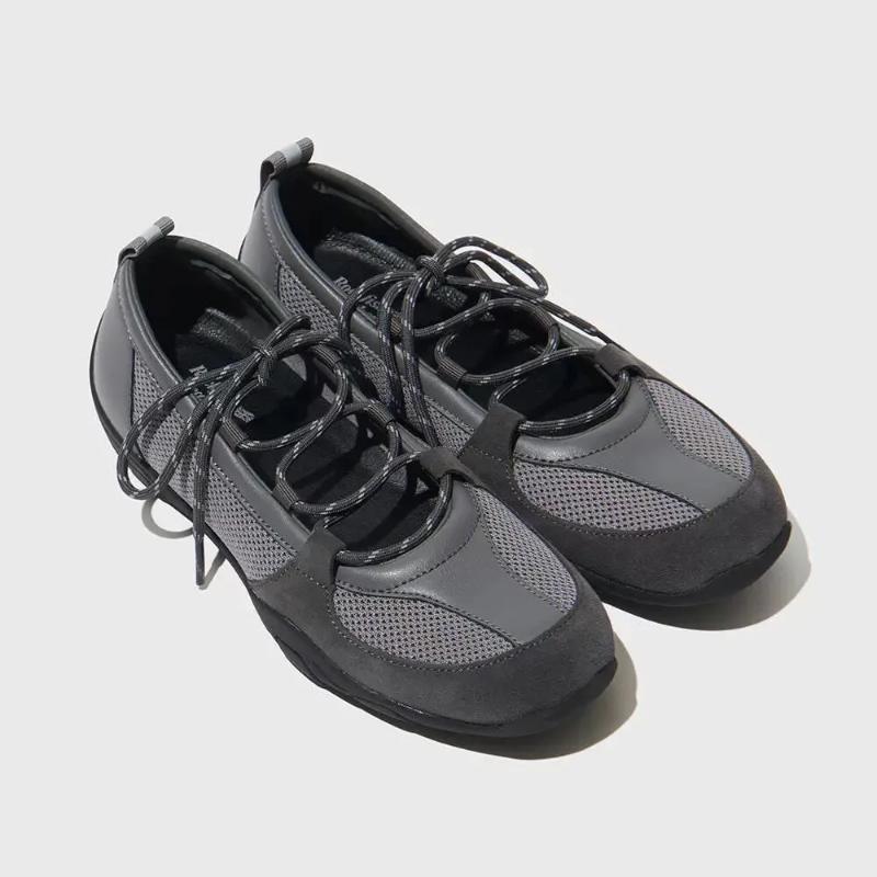 2025 Summer Mesh Ballet Flat Lace Up Mary Jane Snakers Shoes for Women