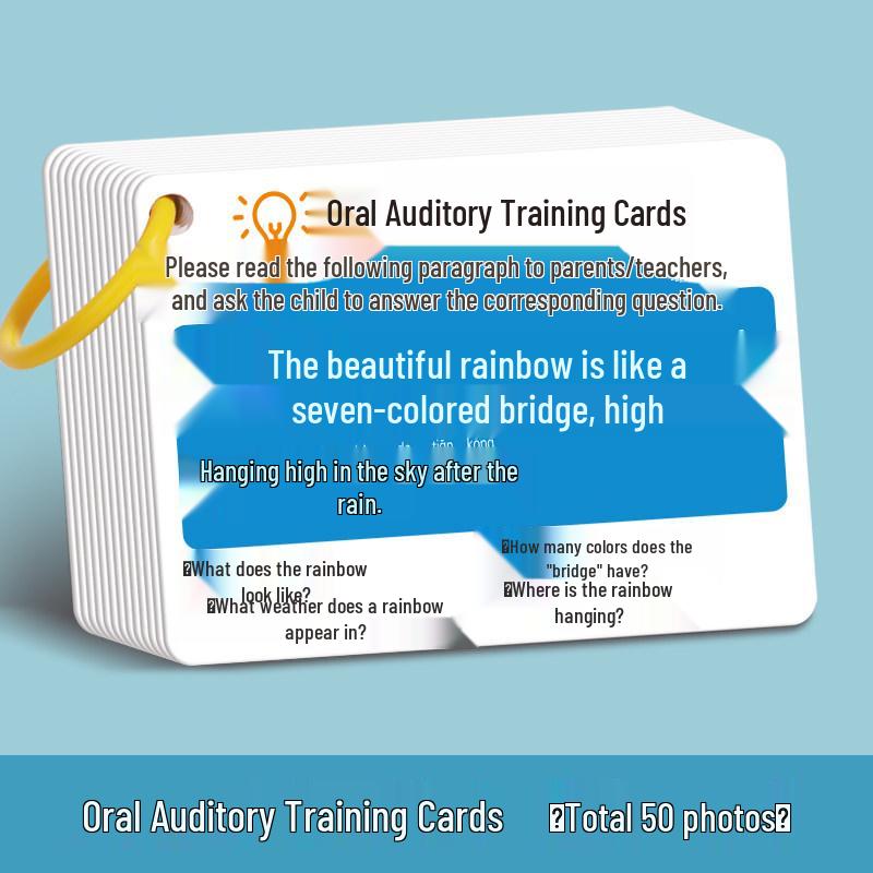 Auditory Attention & Memory Training Cards for Young Children: Enhance Focus, Comprehension, and Parent-Child Interaction in Early Education.