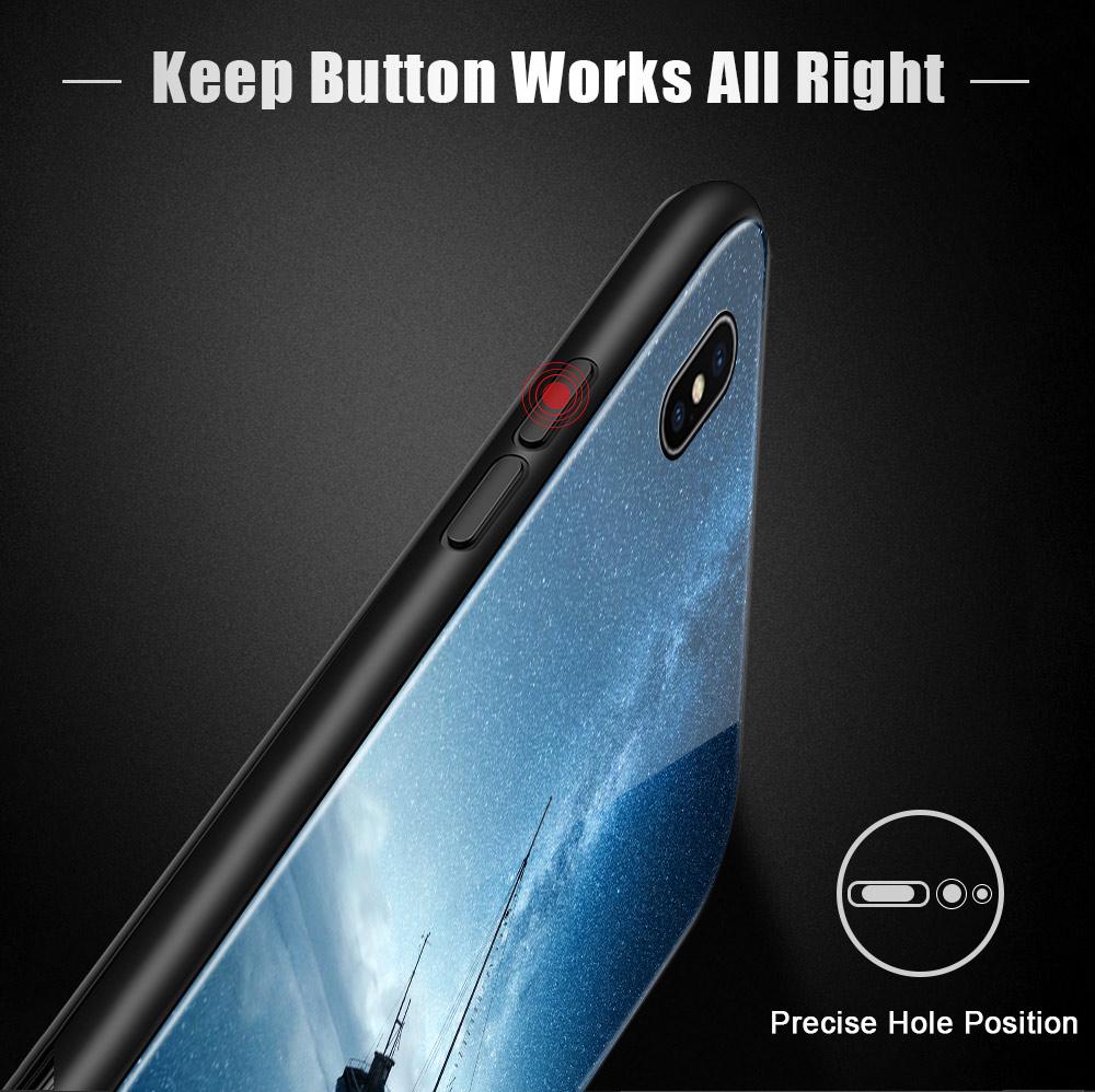 Telefondeksel i herdet glass for Samsung A06 A12 A16 A22 A32 A34 A53 A56 S20FE S23 S25 iPhone 11 12 13 14 15 16 17 Myk kant Støtsikker Glatt skall