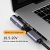 100W Magnetic Type-C Female to 7.4x5.0mm Power Jack Laptop Power Adapter for HP