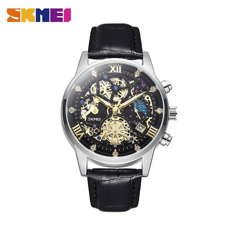 Skmei Luxury High Quality Man Watch Waterproof Luminous Chronograph Date Men Wristwatch Stainless Steel Quartz Men's Watches