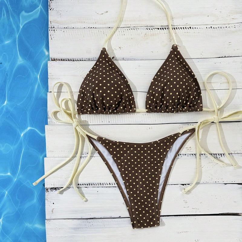 2026 Nowy Sznurowany Rozcięty Kostium Kąpielowy Damski Seksowne Bikini Gorące Źródło Plaża Kostium Kąpielowy Bikini