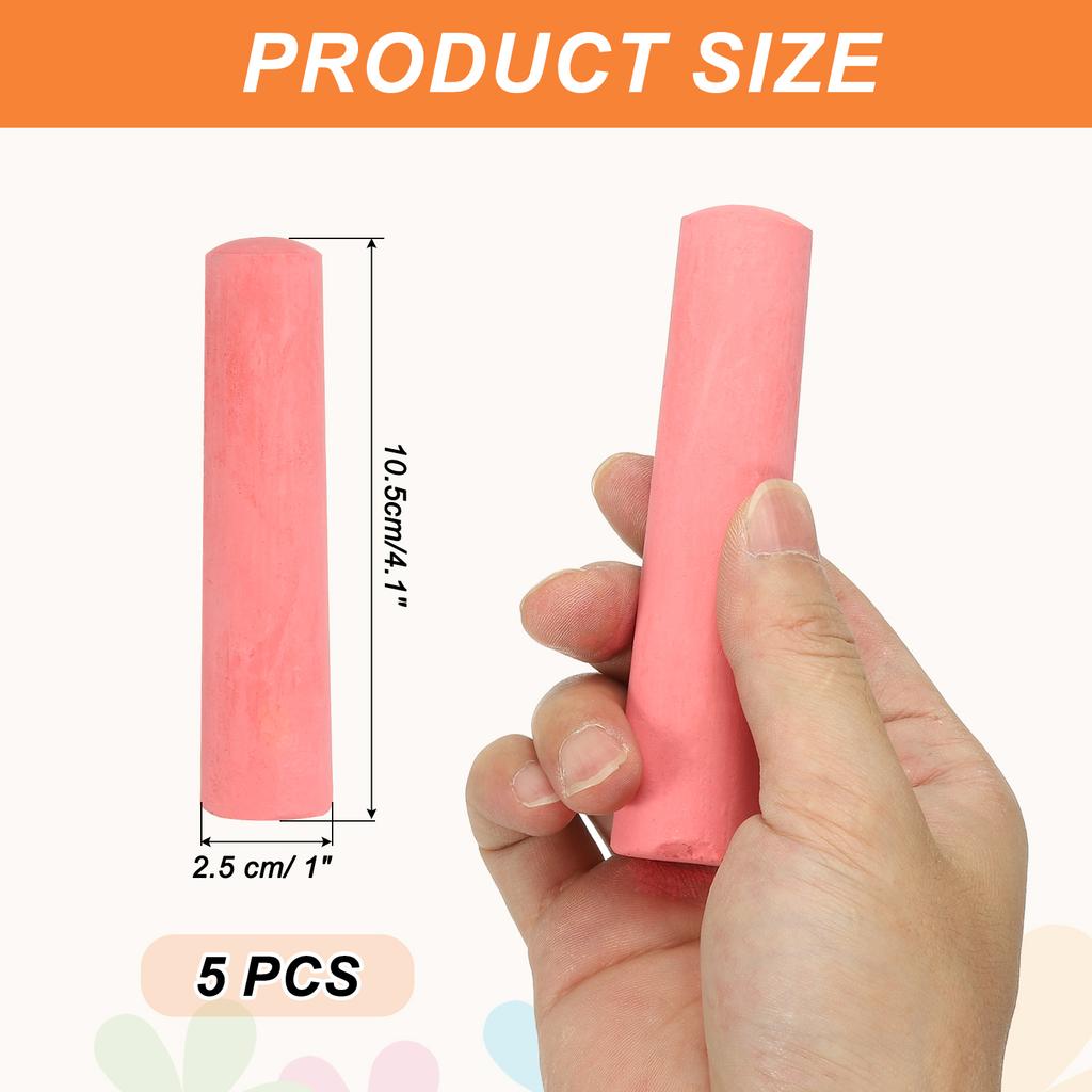 5/10Pcs Dustless Chalk Sidewalk Chalk Large Solid Huge Washable Street Chalk For Outdoor Adults Painting Graffiti Art