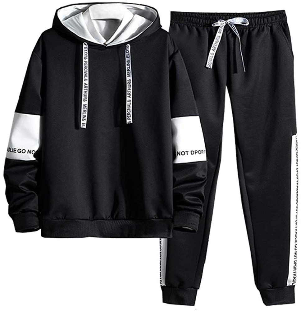 

Спортивный костюм Yezai: толстовка и джоггеры (Спортивная одежда унисекс) 001 Черный L