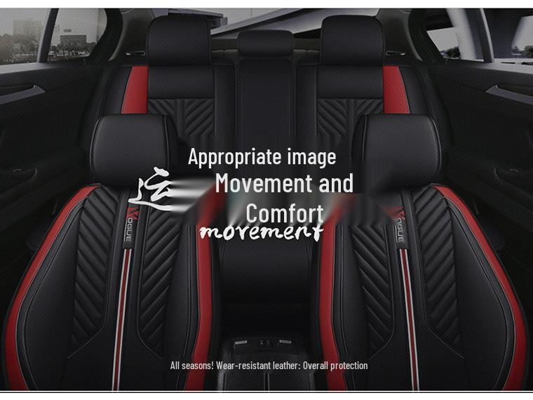 Cuscino Universale in Pelle per Sedile Auto per Quattro Stagioni, Adatto per Piccole Auto, SUV, Veicoli Fuoristrada e Coupé, Compatibile con Cinque Posti