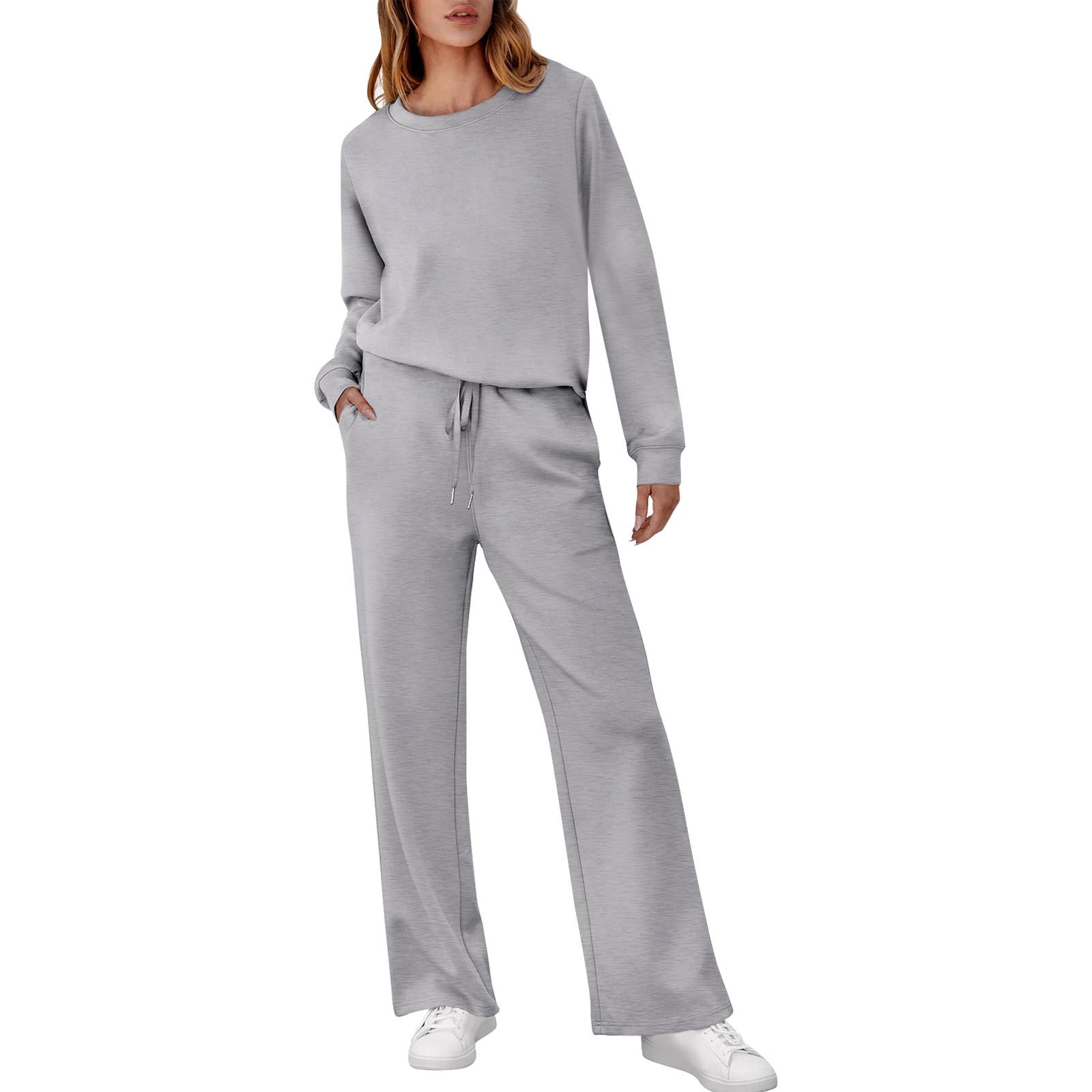 

Женский комплект из 2 предметов с короткими рукавами и брюками с карманами, повседневная спортивная одежда L